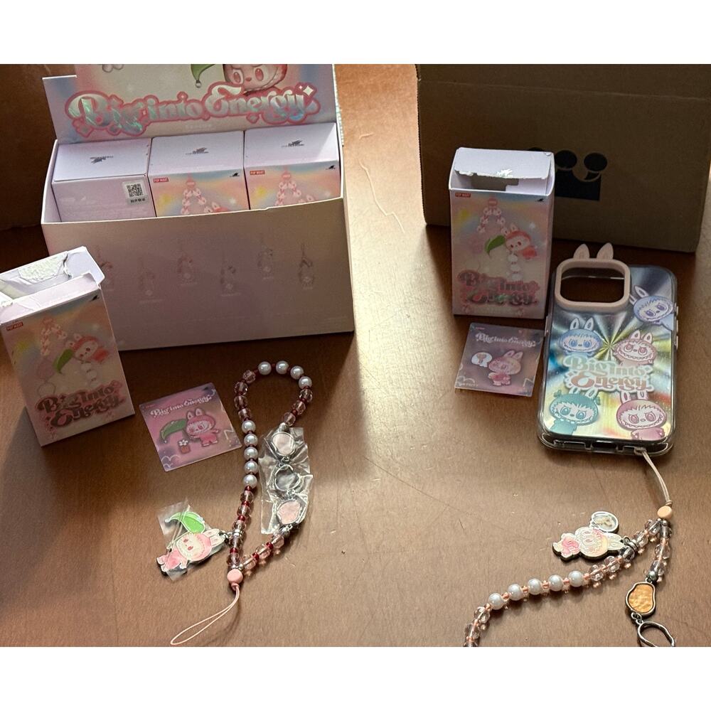 Pop Mart Labubu The Monsters Big into Energy Series Phone Charm Single Blind Box